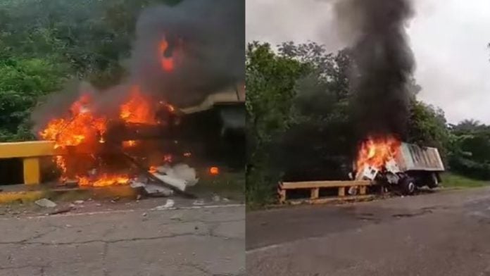 Accidente camión Zamorano