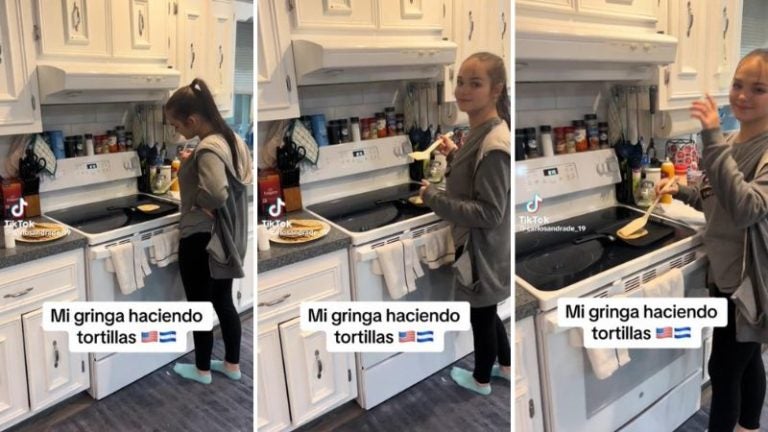 Hondureño enseña a su novia estadounidense a hacer tortillas