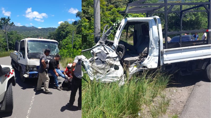 Heridos accidente carretera Olancho