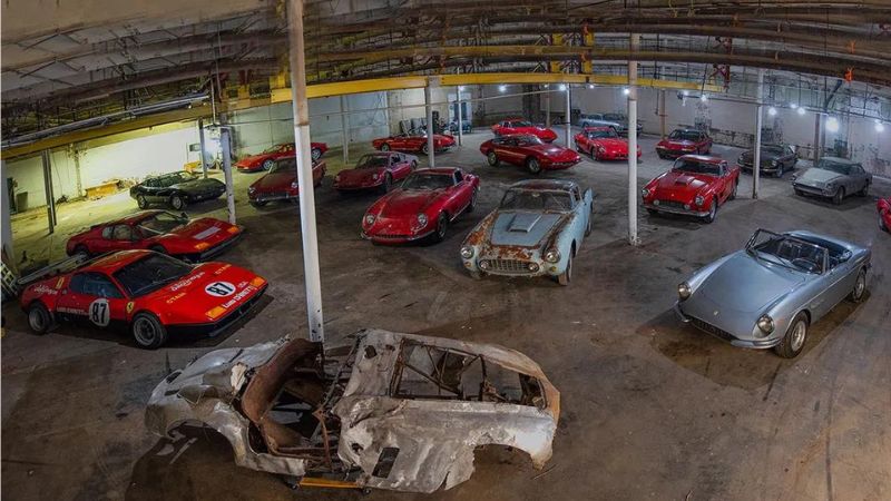 Subastarán el mayor lote de Ferraris abandonados de la Historia