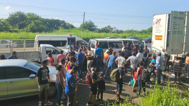 Identifican 172 migrantes extranjeros abandonados en el estado de Veracruz