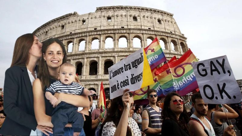Italia elimina nombres de madres lesbianas