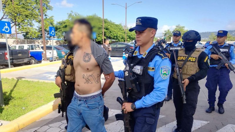Capturan pandillero salvadoreño Tegucigalpa
