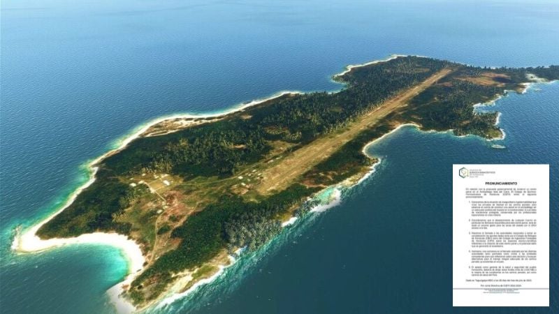 Isla del cisne en Honduras