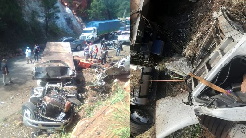 Dos personas muertas deja aparatosos accidente en carretera a Danlí