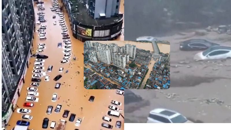 Evacúan a miles de personas por fuertes lluvias en China