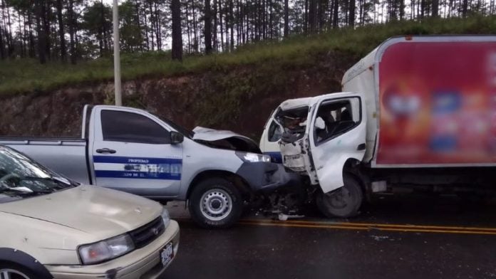 Accidente en carretera a Olancho