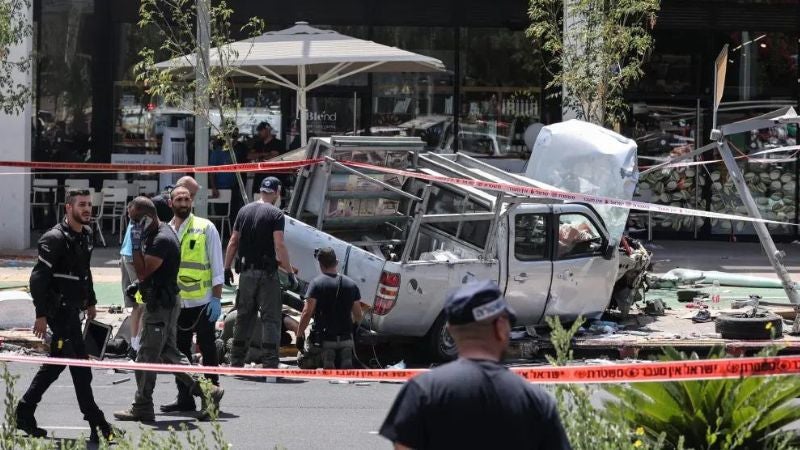 Ataque terrorista: Unos 7 heridos deja atropello múltiple en Israel