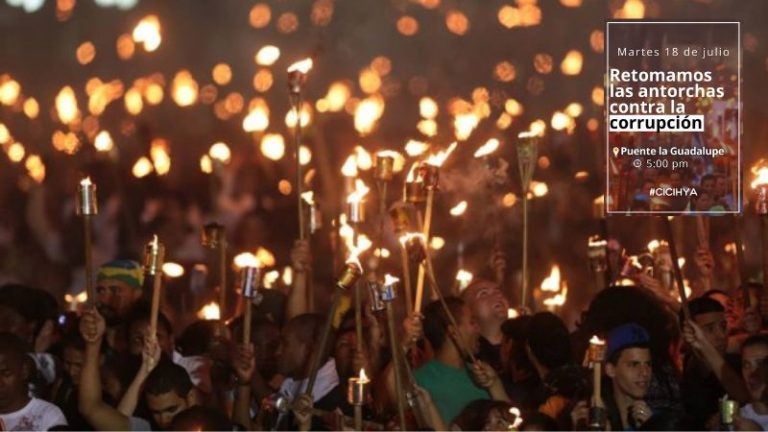 Convocan marcha de antorchas contra la corrupción el martes