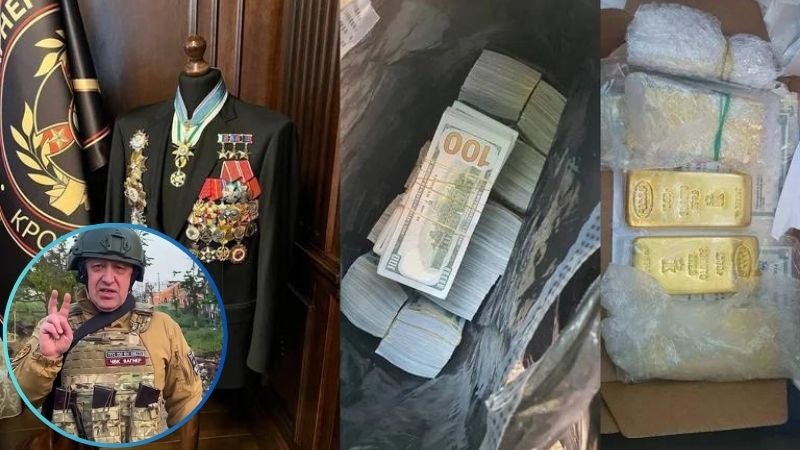 Rusia allana mansión del jefe de Wagner: encontraron armas, oro y efectivo