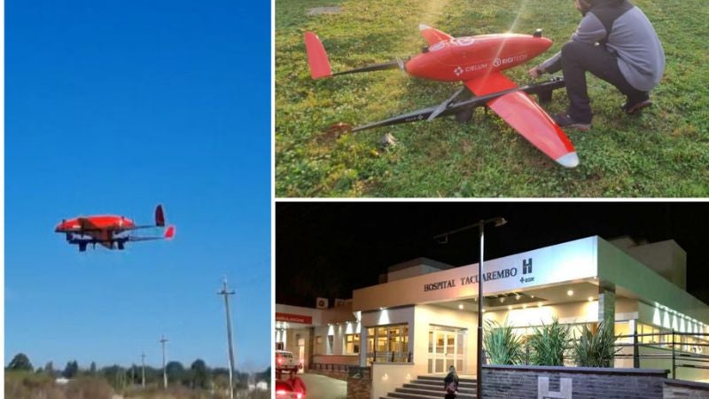 Hospital de Uruguay utiliza drones
