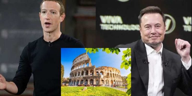 Pelea entre Musk y Zuckerberg podría ser en el Coliseo de Roma