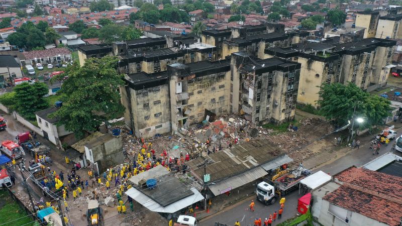 derrumbe edificio Brasil