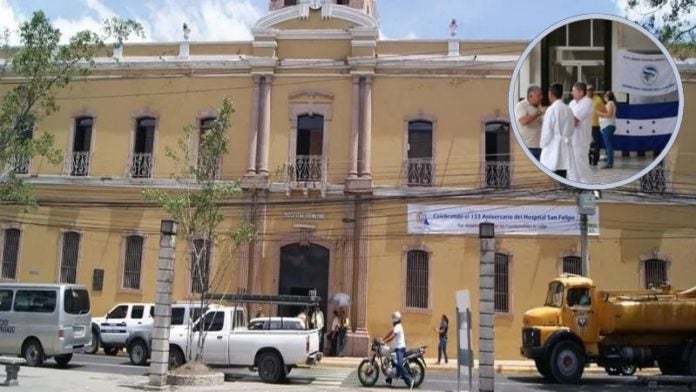 protesta atenciones en Hospital San Felipe