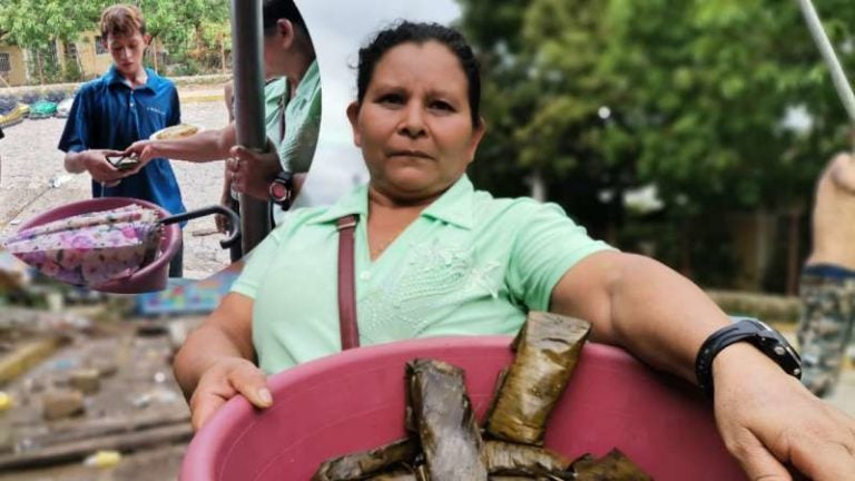 Yoreña vende tamales