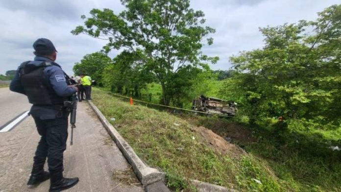 Accidente de hondureños en México