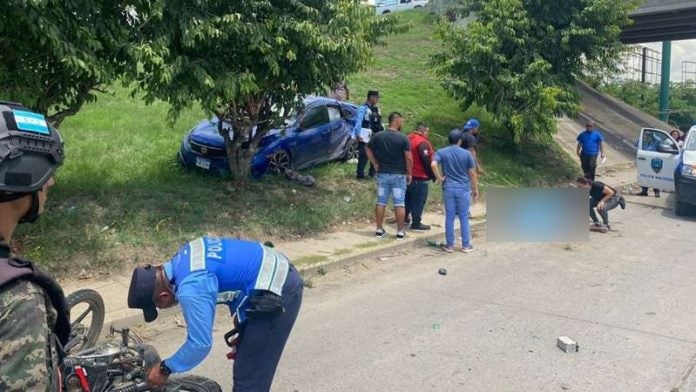 Atropellado conductor de moto La Lima