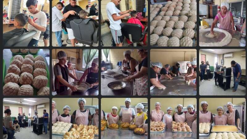 Parte de los talleres que se imparten en la fundación.