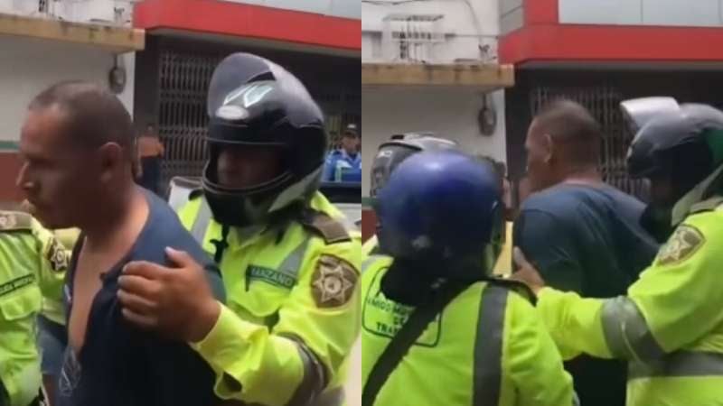 Policías municipales someten a hombre en SPS