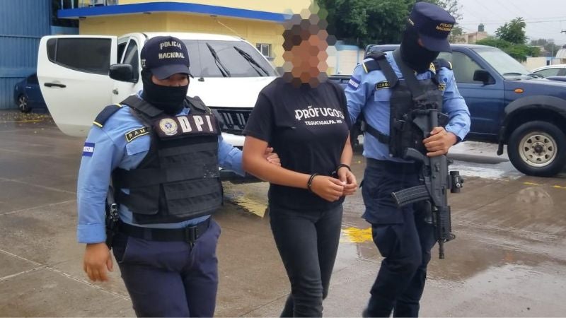 Detienen pandillera droga Támara