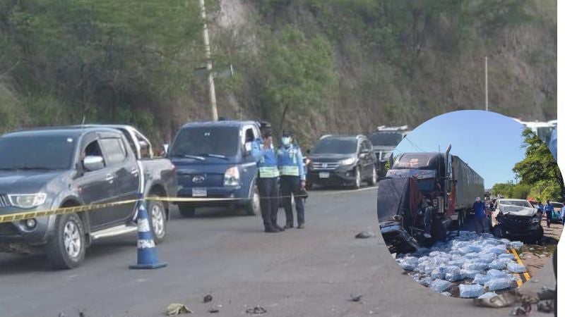 Varios heridos, deja brutal colisión entre rastra y pickup en Choluteca