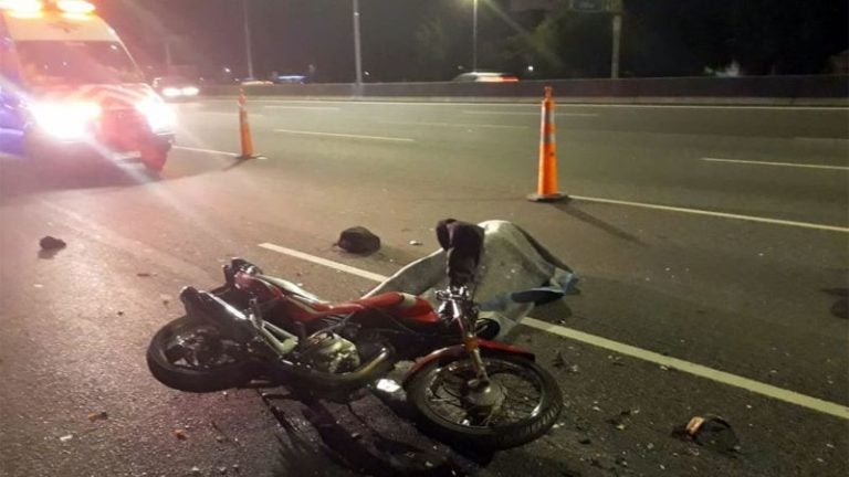 Accidente en carretera al norte