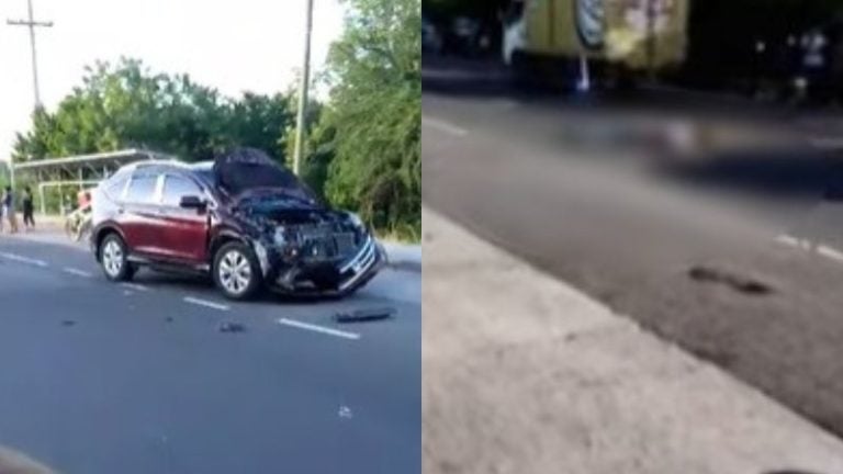 Motociclista muerto Pavana