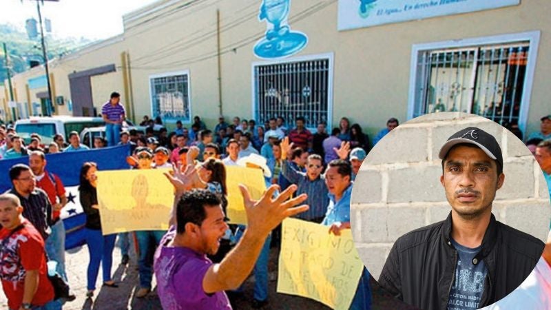 Autoridades y empleados del SANAA en protesta logran acuerdo