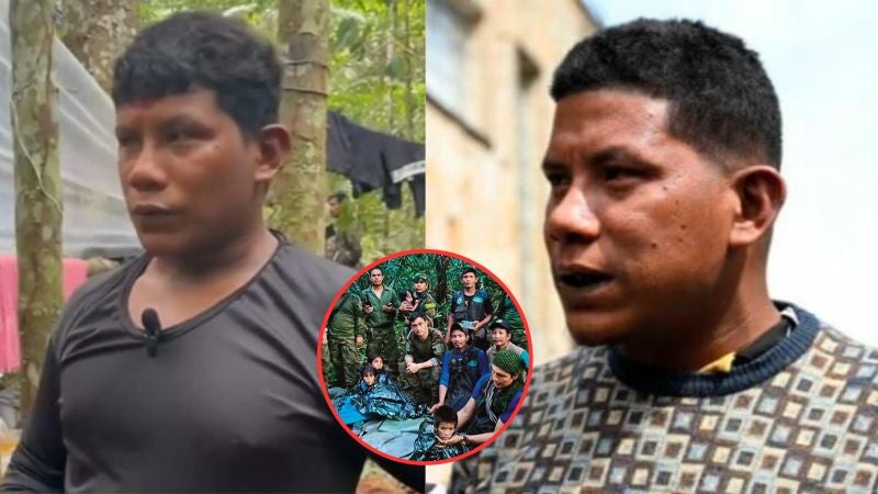 Manuel Ranoque, padre de dos de los cuatro niños indígenas que sobrevivieron 40 días en la Amazonía colombiana tras un accidente aéreo, fue capturado este viernes