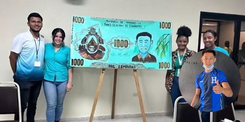 Jóvenes hondureños proponen un billete con el rostro de Shin Fujiyama