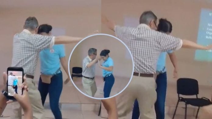 profesor hondureño bailando punta