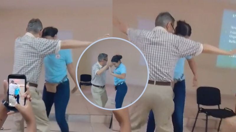 profesor hondureño bailando punta