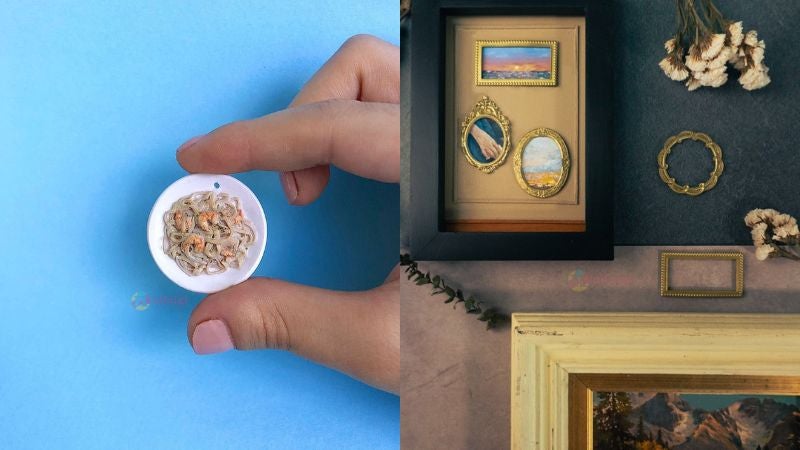 hondureña crea esculturas en miniatura
