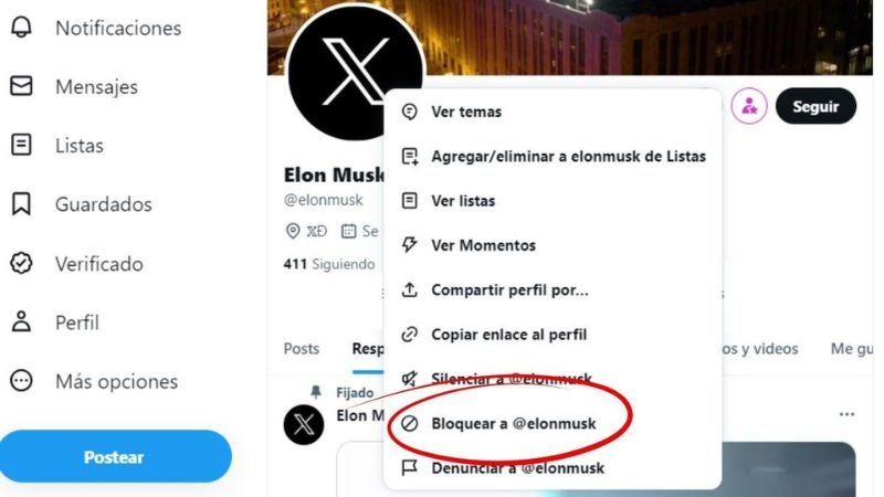 Elon Musk eliminará la opción de bloquear usuarios en Twitter/X