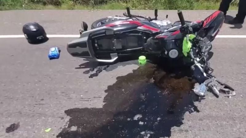 Motociclista pierde la vida tras impactar con camión en Choluteca