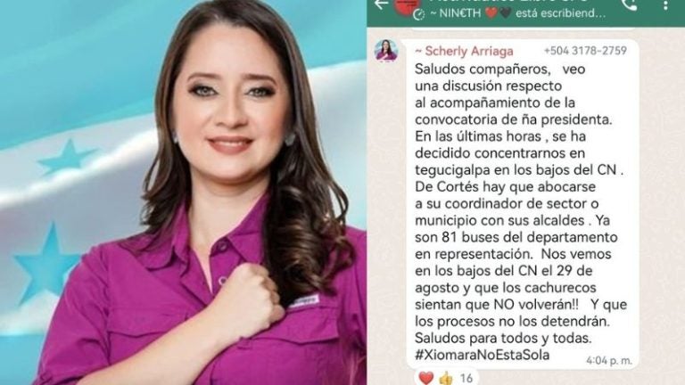 Filtran chat de diputada confirmando que traerán activistas a movilización de Libre