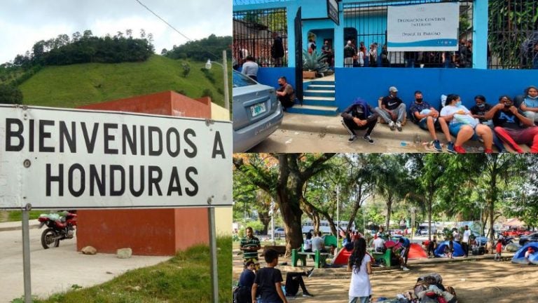 Migrantes venezolanos en Honduras