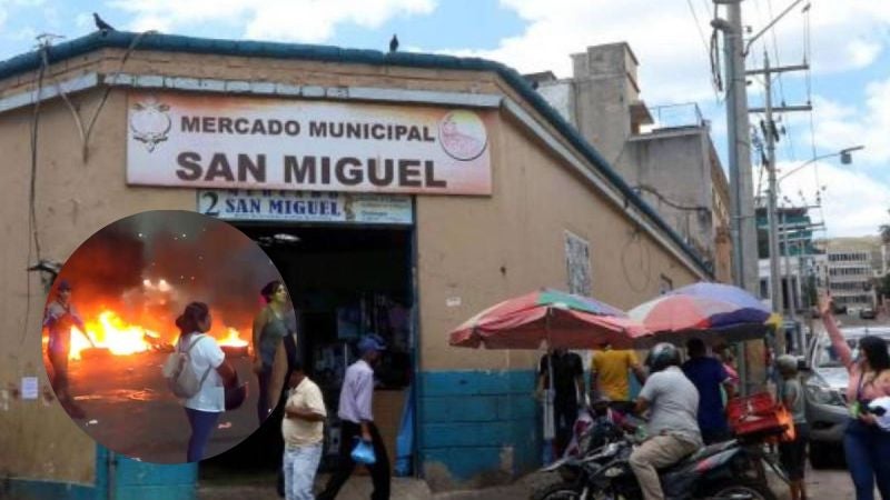 Locatarios del Mercado San Miguel se manifiestan contra desalojo de puestos