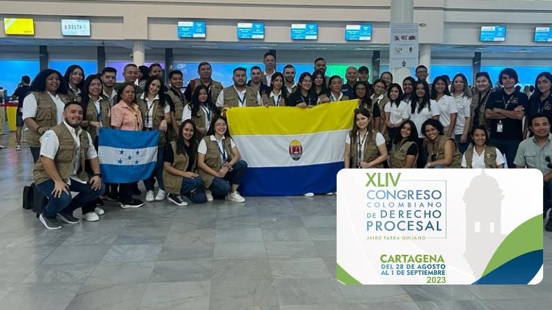 Jóvenes hondureños representan a Honduras en Congreso Internacional de Derecho