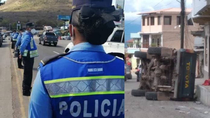 Unos seis heridos deja volcamiento de vehículo en Lepaera Lempira