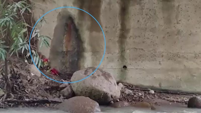 Encuentran supuesta imagen de la Virgen de Guadalupe en Lempira