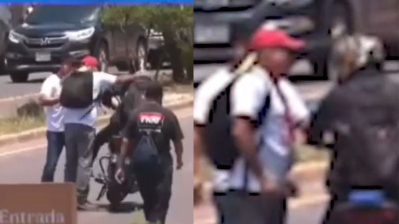 Policía investiga agresión motociclista