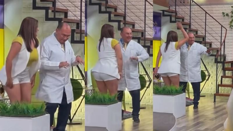 Milagro Flores y Alejandra Rubio ponen a bailar al diputado Chirinos