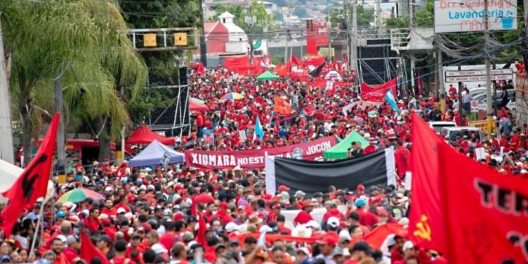 Nutrida movilización de Libre congrega miles de simpatizantes en TGU