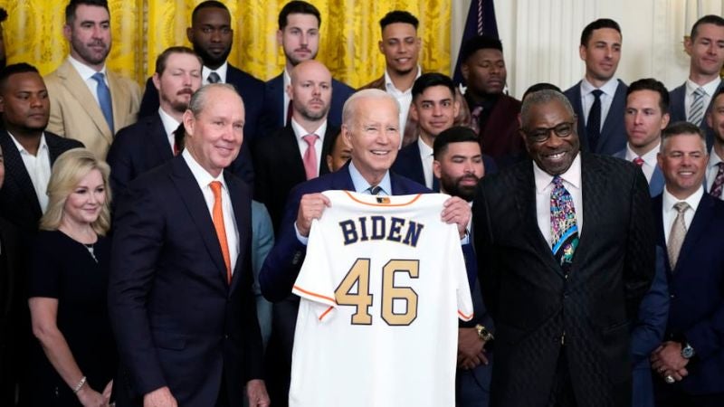 Biden recibe Astros Casa Blanca