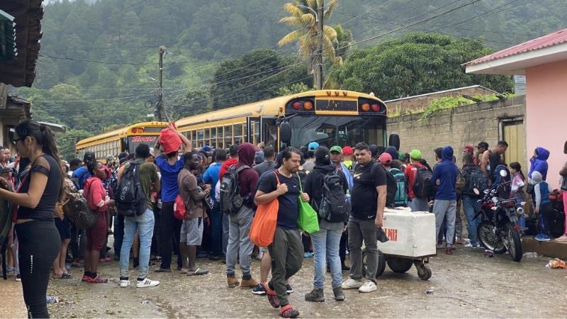 migrantes Danlí a Guatemala