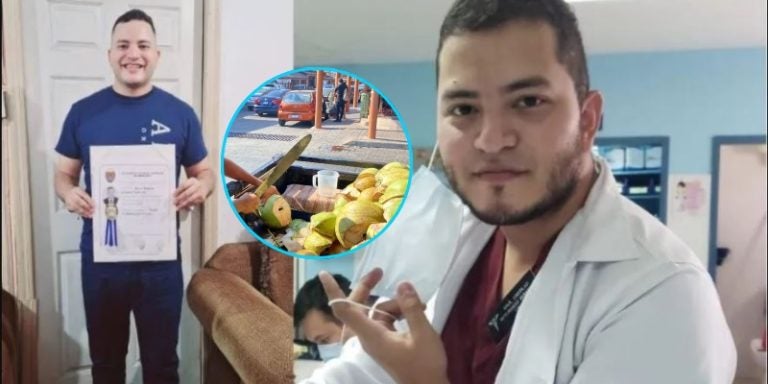 Joven que vendía cocos en la calle se gradúa de médico en la UNAH