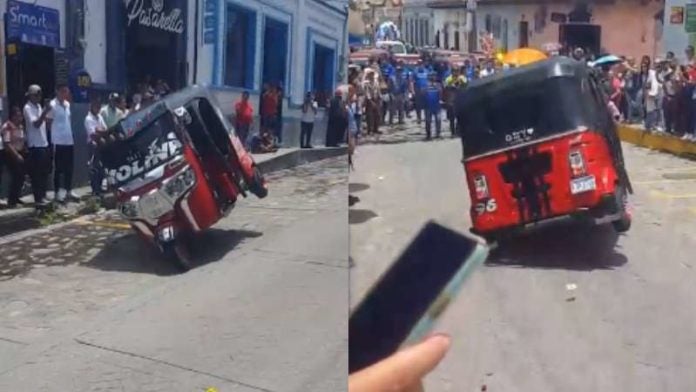 Piruetas de conductores de mototaxis