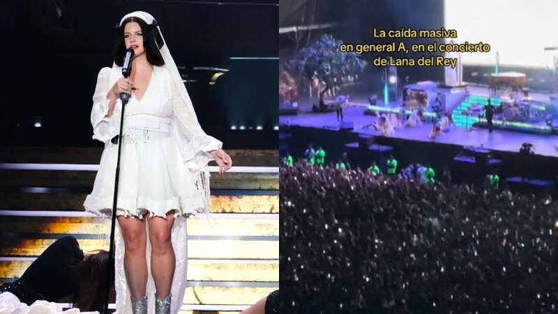 Fans caen en concierto de Lana del Rey