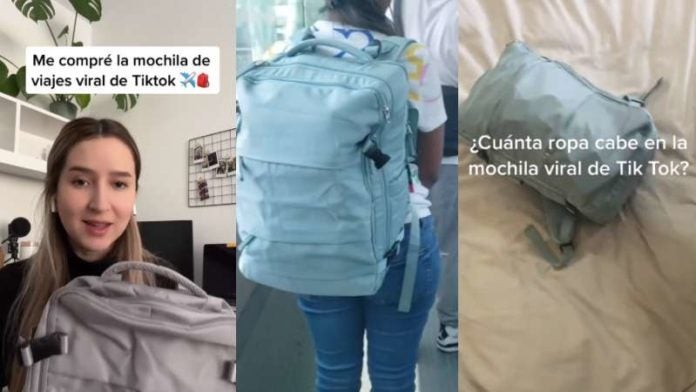 Mochila de viaje TikTok